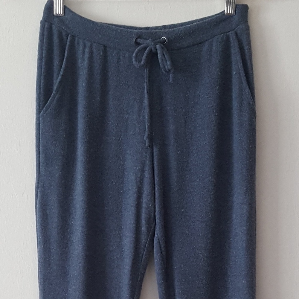 NWT CHASER GRAYISH BLUE RAINBOW STRIPE JOGGERS - Picture 5 of 5